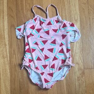 Hanna Andersson Pink Watermelon Print One-Piece Swimsuit